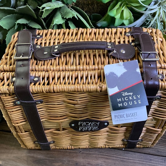 Disney Mickey and Minnie Mouse Picnic Time Champion Picnic Basket - Serves Two - Picture 9 of 16